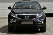 Kia Sportage 2010–2015 Bullbar WT006 Black (rustfrit stål) foto 2