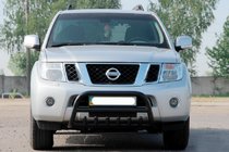 Nissan Pathfinder R51 2005–2014 Kængurubøjle WT008 Black (rustfrit stål) foto 3
