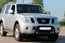 Nissan Pathfinder R51 2005–2014 Kængurubøjle WT008 Black (rustfrit stål) foto 2