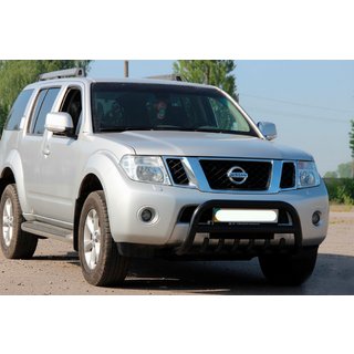 Kængurubøjle WT008 Black (rustfrit stål) Nissan Pathfinder R51 2005–2014 foto 2
