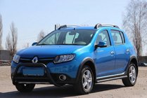 Dacia Sandero 2013–2020 Frontbøjle WT006 Black (rustfrit stål) foto 6