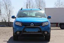 Dacia Sandero 2013–2020 Frontbøjle WT006 Black (rustfrit stål) foto 1