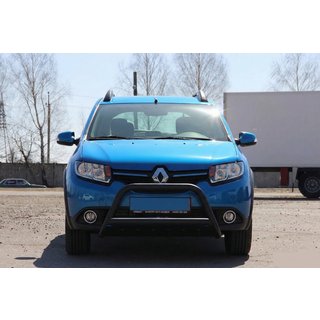 Frontbøjle WT006 Black (rustfrit stål) Dacia Sandero 2013–2020 foto 1