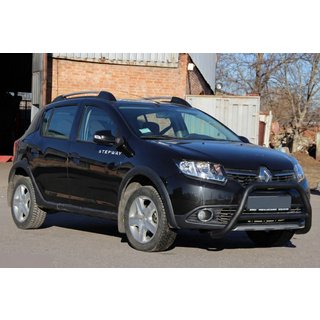 Frontbøjle WT006 Black (rustfrit stål) Dacia Sandero 2013–2020 foto 4