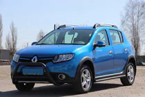 Renault Sandero 2013–2022 Frontbøjle WT006 Black (rustfrit stål) foto 6