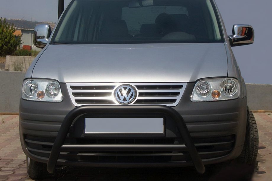 Volkswagen Caddy 2004–2010 Frontbøjle WT005 Black (rustfrit stål) Image