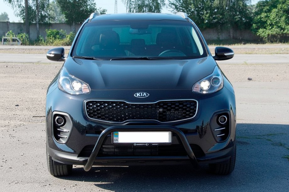 Kia Sportage 2015–2021 Bullbar WT006 Black (rustfrit stål) Image