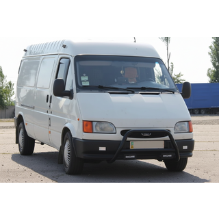 Bullbar WT006 Black (rustfrit stål) Ford Transit 1991–2000 foto 1