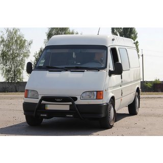 Bullbar WT006 Black (rustfrit stål) Ford Transit 1991–2000 foto 2