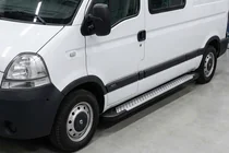 Renault Master 1998–2010 Sidetrin Allmond Grey (2 stk., aluminium) foto 1