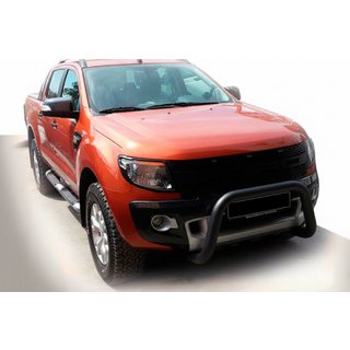 Frontbeskyttelsesbøjle WT005 Black (rustfrit stål) Ford Ranger 2011–2022