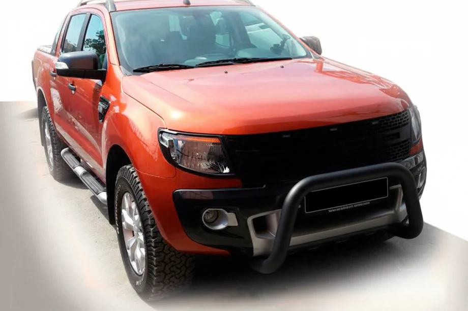 Ford Ranger 2011–2022 Frontbeskyttelsesbøjle WT005 Black (rustfrit stål) Image