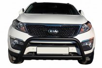 Kia Sorento II XM 2009–2014 Bullbar WT005 Black (rustfrit stål) foto 1