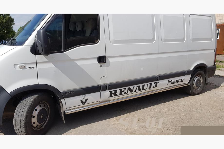 Renault Master 1998–2010 Siderør (2 stk., rustfrit stål) Lang akselafstand Image