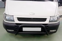 Ford Transit 2000–2014 Bullbar WT006 Black (rustfrit stål) foto 1