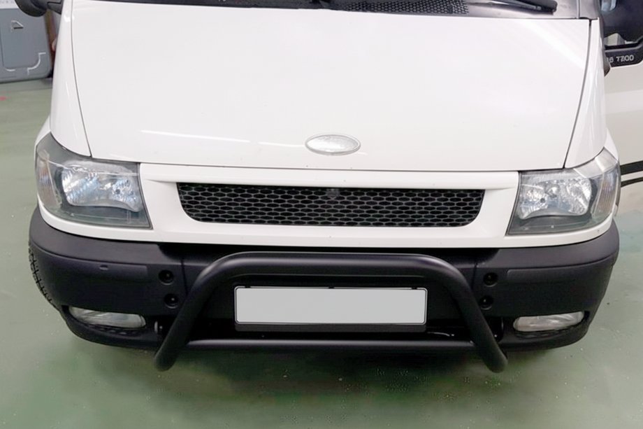 Ford Transit 2000–2014 Bullbar WT006 Black (rustfrit stål) Image