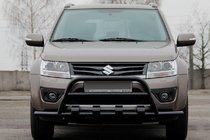 Suzuki Grand Vitara 2005–2017 Bullbar ST-WT-15 Black (rustfrit stål) foto 2