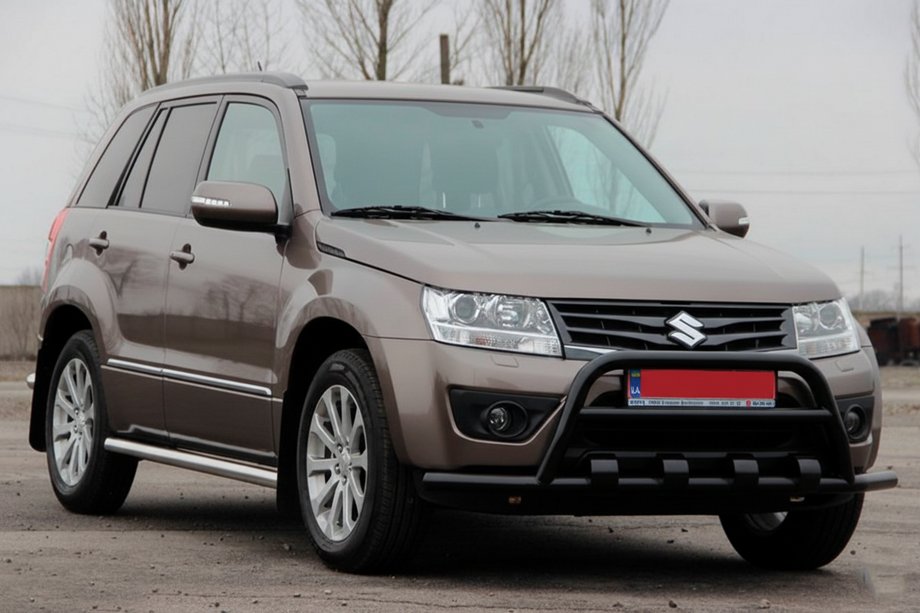 Suzuki Grand Vitara 2005–2017 Bullbar ST-WT-15 Black (rustfrit stål) Image