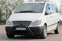 Mercedes Vito W639 2004–2014 Kelebek WT011 Black frontbøjle (bullbar) i rustfrit stål foto 3