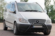 Mercedes Vito W639 2004–2014 Kelebek WT011 Black frontbøjle (bullbar) i rustfrit stål foto 2