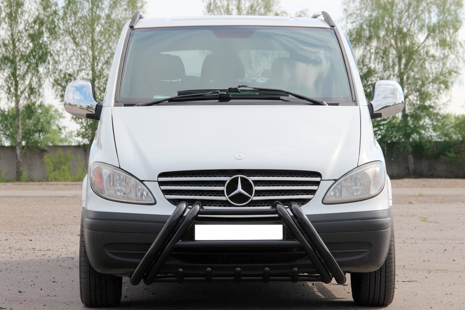 Mercedes Vito W639 2004–2014 Kelebek WT011 Black frontbøjle (bullbar) i rustfrit stål Image