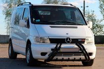 Mercedes Vito W638 1996–2003 Kelebek WT011 Black frontbøjle (bullbar) i rustfrit stål foto 1
