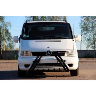 Kelebek WT011 Black frontbøjle (bullbar) i rustfrit stål Mercedes Vito W638 1996–2003 foto 3