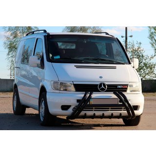 Kelebek WT011 Black frontbøjle (bullbar) i rustfrit stål Mercedes Vito W638 1996–2003 foto 1