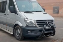 Mercedes Sprinter W906 2006–2018 Kængurubøjle F1-01 Black (2013-2018, rustfrit stål) foto 1