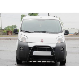 Bullbar WT006 Black (rustfrit stål) Fiat Fiorino/Qubo 2008–2024 foto 1