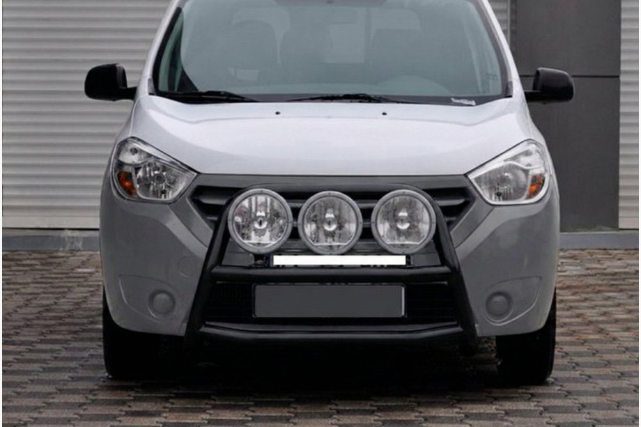 Renault Dokker 2013–2022 Bullbar WT022 Black (rustfrit stål) Image
