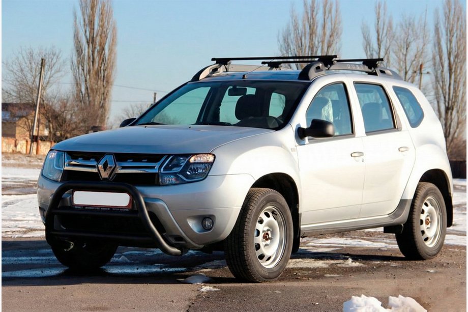 Dacia Duster 2008–2018 Kængurugitter WT022 Black (rustfrit stål) Image