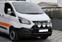 Ford Custom 2013–2022 Bullbar WT022 Black (rustfrit stål) foto 1