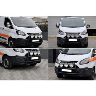 Bullbar WT022 Black (rustfrit stål) Ford Custom 2013–2022 foto 4