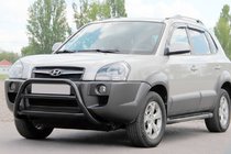 Hyundai Tucson JM 2004– Bullbar WT022 Black (rustfrit stål) foto 2