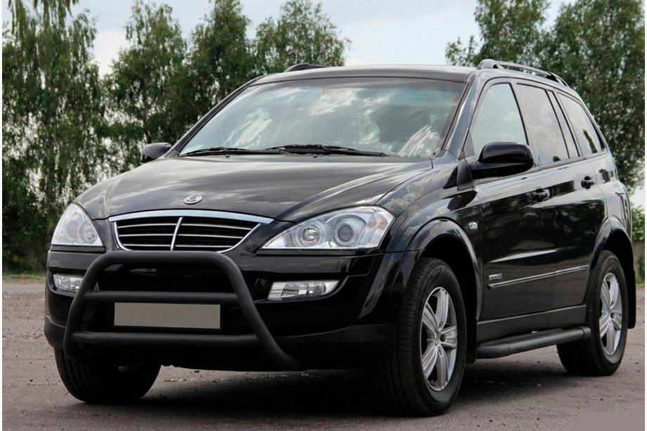 SsangYong Kyron 2005–2014 Kængurugitter WT022 Black (rustfrit stål) Image