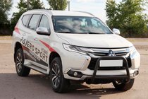 Mitsubishi Pajero Sport 2015– Kængurugitter WT022 Black (rustfrit stål) foto 2