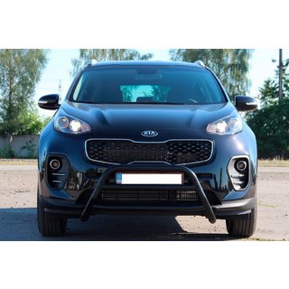 Kængurubøjle WT023 Black (rustfrit stål) Kia Sportage 2015–2021 foto 1