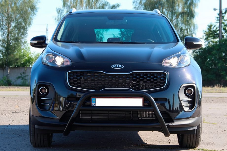 Kia Sportage 2015–2021 Kængurubøjle WT023 Black (rustfrit stål) Image