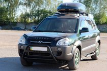 Hyundai Tucson JM 2004– Frontbøjle WT025 Black (rustfrit stål) foto 2