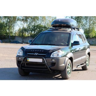 Frontbøjle WT025 Black (rustfrit stål) Hyundai Tucson JM 2004– foto 2