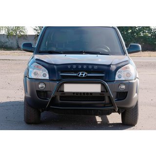 Frontbøjle WT025 Black (rustfrit stål) Hyundai Tucson JM 2004– foto 3