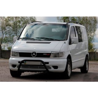 Bullbar WT022 Black (rustfrit stål) Mercedes Vito W638 1996–2003 foto 2