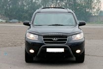 Hyundai Santa Fe 2 2006–2012 Bullbar WT007 Black (rustfrit stål) foto 1