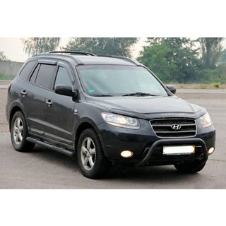 Bullbar WT007 Black (rustfrit stål) Hyundai Santa Fe 2 2006–2012 foto 2