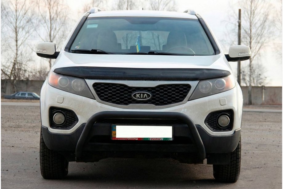 Kia Sorento II XM 2009–2014 Bullbar WT007 Black (rustfrit stål) Foto 1