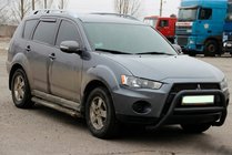Mitsubishi Outlander 2006–2012 Bullbar WT007 Black (rustfrit stål) foto 1