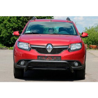 Frontbøjle WT007 Black (rustfrit stål) Dacia Sandero 2013–2020 foto 1