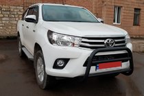 Toyota Hilux 2015– Kængurubøjle WT007 Black (rustfrit stål) foto 2