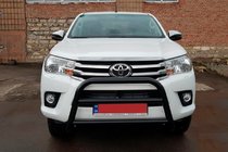 Toyota Hilux 2015– Kængurubøjle WT007 Black (rustfrit stål) foto 3